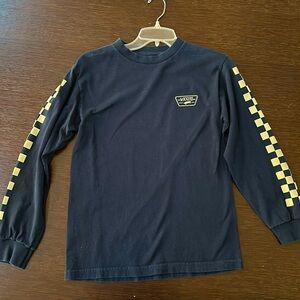 Blue checkered long sleeve